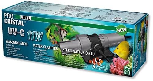 JBL Wasserklärer zur schnellen Beseitigung von Trübungen in Aquarien; ProCristal UV-C 11W; 60366 von JBL