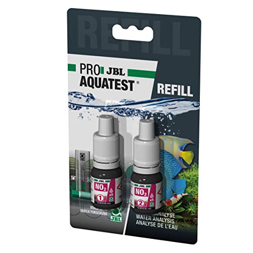 JBL Wassertest-Nachfüller, Für Süß-/Meerwasser-Aquarien und Teiche, ProAquaTest NO2 Nitrit Refill, 2 Stück (1er Pack) von JBL