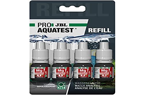 JBL Wassertest-Nachfüller, Für Süßwasser-Aquarien, ProAquaTest Mg Magnesium Fresh Water Refill, 4 Stück von JBL