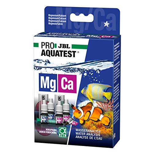 : JBL Wassertest-Set, Für Meerwasser-Aquarien, ProAquaTest Mg-Ca Magnesium-Calcium, 6x10ml, 1x2g (1er Pack) von JBL