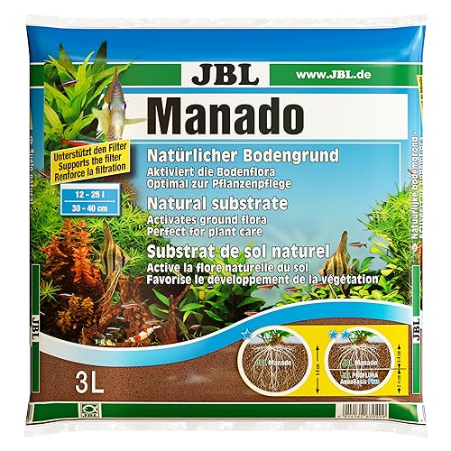 JBL natürlicher Bodengrund mit Nährstoffspeicher, Reich an Eisen, 3 l, Manado von JBL