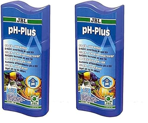 JBL ph-Plus 23057, Wasseraufbereiter zur Erhöhung der pH-Werte für Süß- und Meerwasser Aquarien, 250 ml (Packung mit 2) von JBL