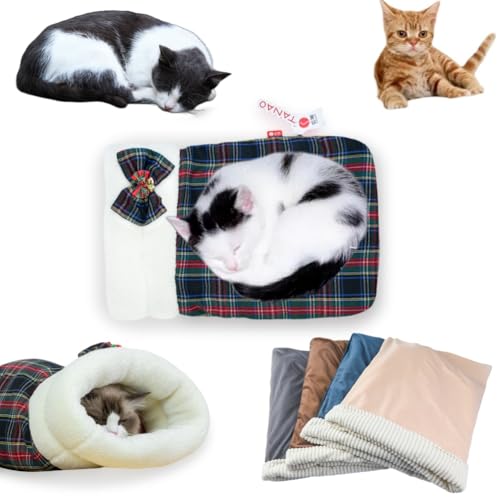 Katzenschlafsack für Innenkatzen, gemütlicher Winter-Katzenschlafsack, weicher Plüsch, selbstwärmend, Haustierbett, Höhle, Kätzchen, Tunnel, Haustierversteck für Kätzchen, beruhigendes Bett für Katzenschlafsack für Innenkatzen, gemütlicher Winter-Katzenschlafsack, weicher Plüsch, selbstwärmend, Haustierbett, Höhle, Kätzchen, Tunnel, Haustierversteck für Kätzchen, beruhigendes Bett für von JCATPD