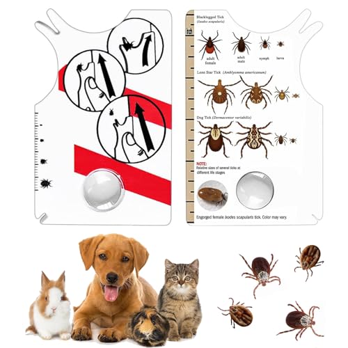 JCUQGDOO Zeckenkarte, 2 Stück Zeckenkarte für Mensch Hund Katze, Zeckenkarte Kinder mit Lupe, Schnelle Reinigung Von Zecken Zeckenkarte für Menschen Kinder Hunde Katzen JCUQGDOO Zeckenkarte, 2 Stück Zeckenkarte für Mensch Hund Katze, Zeckenkarte Kinder mit Lupe, Schnelle Reinigung Von Zecken Zeckenkarte für Menschen Kinder Hunde Katzen von JCUQGDOO