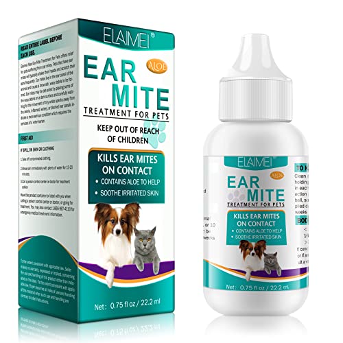 JCZQDRPC Ohrenpflege Für Hunde, Pet Ear Mite Oil, Ohrmilbenbehandlung Ohrentropfen Für Hunde von JCZQDRPC