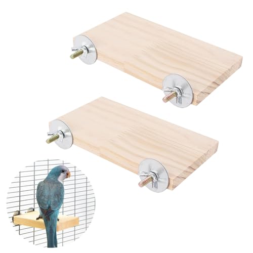 JDCMEI 2 Stück Vogelplattform, 8 x 15 cm Plattform für Haustiere, Vogel-sitzstangenplattform aus Holz, Kletterplattform, Hamster-Holzplattform, Haustier Plattform für Kleine Tiere, Papageien, Hamster JDCMEI 2 Stück Vogelplattform, 8 x 15 cm Plattform für Haustiere, Vogel-sitzstangenplattform aus Holz, Kletterplattform, Hamster-Holzplattform, Haustier Plattform für Kleine Tiere, Papageien, Hamster von JDCMEI