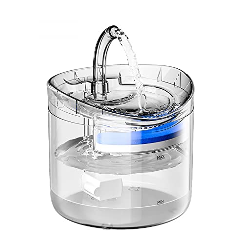 JDF Katzenwasserspender, Tierwasserspender, 61OZ/1.8L Automatischer Haustierwasserspender, Reinigungs-Upgrade, 1 Filter, einstellbare Stummschaltung, 1 Wasserpumpe, anwendbar für Katzenzimmer JDF Katzenwasserspender, Tierwasserspender, 61OZ/1.8L Automatischer Haustierwasserspender, Reinigungs-Upgrade, 1 Filter, einstellbare Stummschaltung, 1 Wasserpumpe, anwendbar für Katzenzimmer von JDF