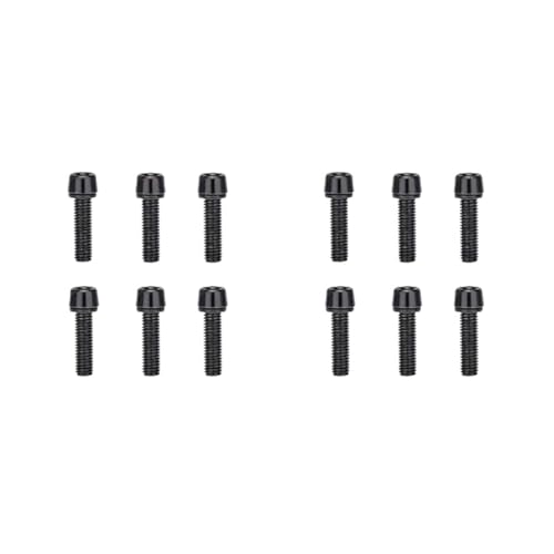 JDIEOQA 12 Stück Fahrradvorbauschrauben, M5 x 18 mm, konische Schrauben, Fahrräder, Vorbau-Abdeckung, Schraube mit Unterlegscheiben für Rennrad und Mountainbike JDIEOQA 12 Stück Fahrradvorbauschrauben, M5 x 18 mm, konische Schrauben, Fahrräder, Vorbau-Abdeckung, Schraube mit Unterlegscheiben für Rennrad und Mountainbike von JDIEOQA