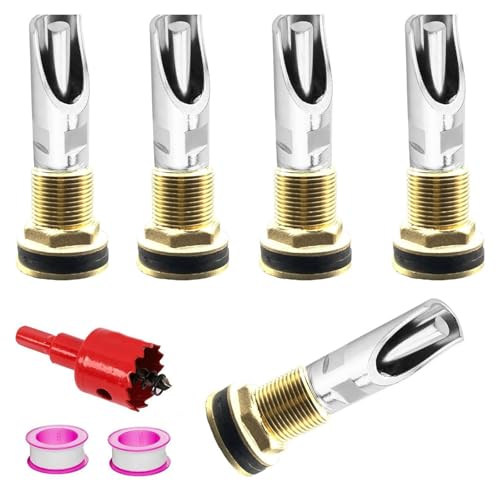 JDNH 5 Stück Mehrzweck Schweine Nippel Waterer Edelstahl Automatische Tränke Set für Fässer mit Tanks Anschlüssen von JDNH