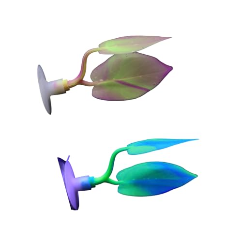 JDNH Doppelschichtige Bettas-Fische, ruhende Korallen, Aquarien, Dekoration, ungiftige Silikone mit leicht zu reinigenden Oberflächen, sichere Silikon-Fischdekoration von JDNH