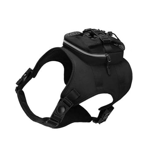 JDNH Hundeweste, verstellbares Trainingsgeschirr für große Hunde, Rucksack, stark, strapazierfähig, weicher Griff JDNH Hundeweste, verstellbares Trainingsgeschirr für große Hunde, Rucksack, stark, strapazierfähig, weicher Griff von JDNH