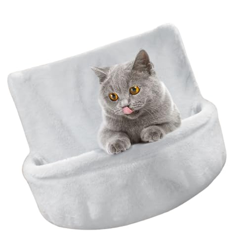 JDNH Warmes Katzen-Hängemattenbett, weiches Plüsch, hängbar, großes Plüsch-Katzenbett, abnehmbar für einfaches Waschen, Haustier-Schlafnest JDNH Warmes Katzen-Hängemattenbett, weiches Plüsch, hängbar, großes Plüsch-Katzenbett, abnehmbar für einfaches Waschen, Haustier-Schlafnest von JDNH