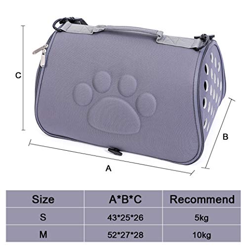 JDSHSO Bequemer Haustier-Hunderucksack, faltbar, belüftetes Design, einzelne Schultertasche für Reisen, Wandern, Outdoor von JDSHSO