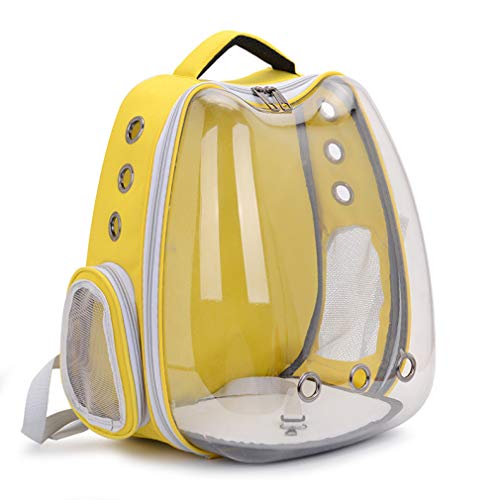 JDSHSO Haustier-Rucksack, transparent, platzsparend, tragbar, atmungsaktiv, für Reisen, Wandern, Outdoor von JDSHSO