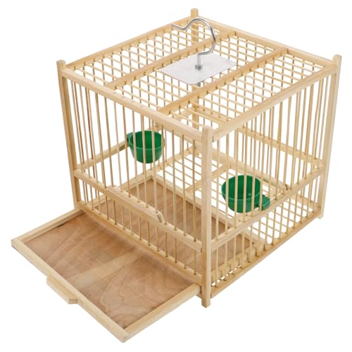 JECOMPRIS Edler handgefertigter Bambus-Vogelkäfig für kleine Vögel Sittiche Nymphensittiche Nymphensittiche Lovebird stabil pflegeleicht JECOMPRIS Edler handgefertigter Bambus-Vogelkäfig für kleine Vögel Sittiche Nymphensittiche Nymphensittiche Lovebird stabil pflegeleicht von JECOMPRIS