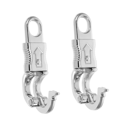 JECOMPRIS 2 Stück Haustierhalsband mit Schnalle Schnellspannhaken Zinklegierung Silver von JECOMPRIS