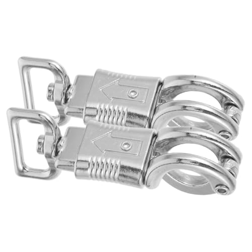 JECOMPRIS 2 Stück Teiliges Metall Schnapphaken mit Schnellverschluss für Pferdegeschirr Drehbare Seilklammern für Reitausrüstung Vielseitig Einsetzbar bei Outdoor Aktivitäten und von JECOMPRIS