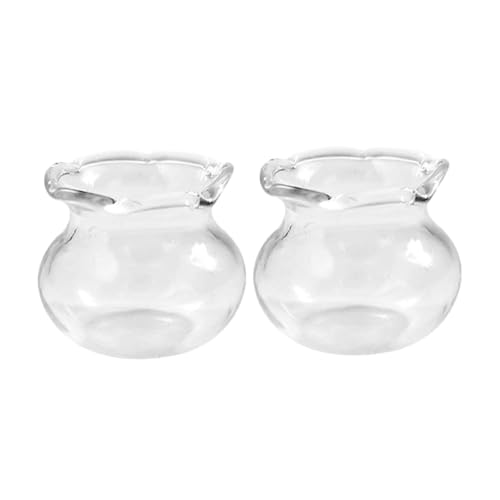 JECOMPRIS 2 Stück winzige Vasenspielzeuge Szenenzubehör Miniatur-Aquarium Dollhouse Decor Simulations-Aquarium-Modell Fischglas Kleine Fischschüssel Miniatur-Zubehör Transparent JECOMPRIS 2 Stück winzige Vasenspielzeuge Szenenzubehör Miniatur-Aquarium Dollhouse Decor Simulations-Aquarium-Modell Fischglas Kleine Fischschüssel Miniatur-Zubehör Transparent von JECOMPRIS