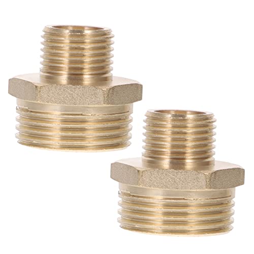 JECOMPRIS /2 Messing Reduzierstück Wasserschlauch Adapter Fitting Für Garten Küche Auto Waschen 2-teiliges Set von JECOMPRIS