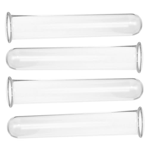 JECOMPRIS 4 Stück Reagenzglas-hydrokulturvase Vase Pflanzen Pflanzenvermehrungshalter Glasröhren Für Pflanzen Gestufte Pflanzer Blumenvasen Vermehrte Pflanzenhalter Inhaber Glas Transparent von JECOMPRIS