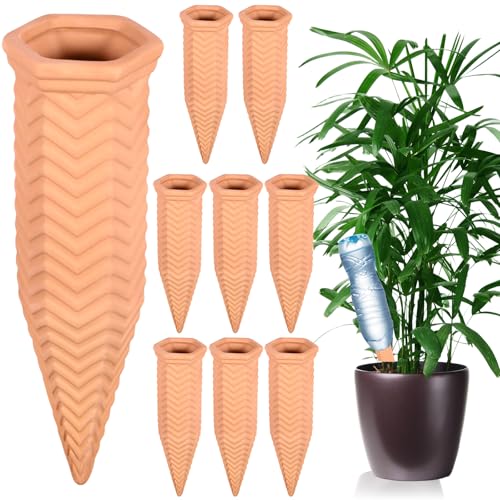 JEDWKFA 8 Stücke Tonkegel Bewässerung, Pflanzen Bewässerung, Selbstregulierend, Ideal für Zimmerpflanzen Bewässerung, Pflanzenbewässerungssystem für Glas und Flaschen, Urlaubsbewässerung JEDWKFA 8 Stücke Tonkegel Bewässerung, Pflanzen Bewässerung, Selbstregulierend, Ideal für Zimmerpflanzen Bewässerung, Pflanzenbewässerungssystem für Glas und Flaschen, Urlaubsbewässerung von JEDWKFA