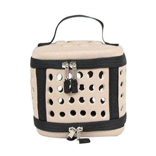 JEELINBORE Transporttasche Tragbar Faltbar Tragetasche für Tiere Hunde Katze Hundetasche (Aprikose, XS) von JEELINBORE