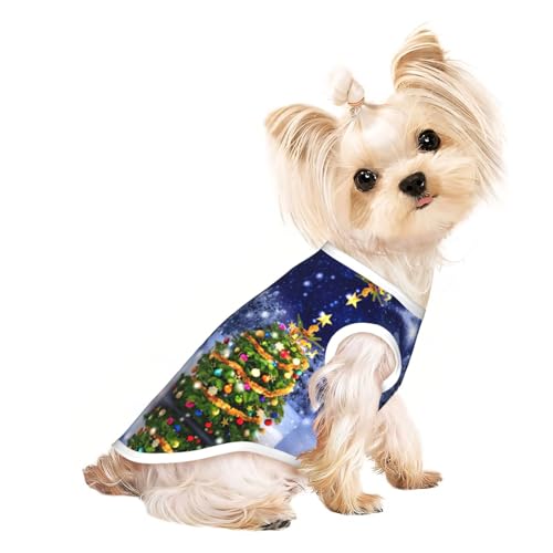 Christmas Tree1 Hundebekleidung für kleine Hunde, atmungsaktiv, für Welpen, Kätzchen, Hunde, Katzen Christmas Tree1 Hundebekleidung für kleine Hunde, atmungsaktiv, für Welpen, Kätzchen, Hunde, Katzen von JEJEA