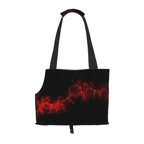 Explosion Burst Tragetasche für kleine Hunde, Katzen und Kaninchen, Rot / Schwarz Explosion Burst Tragetasche für kleine Hunde, Katzen und Kaninchen, Rot / Schwarz von JEJEA