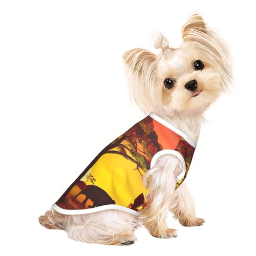 Hundebekleidung für kleine Hunde, Motiv: afrikanischer Tier, Sonnenuntergang, atmungsaktiv, für Welpen, Kätzchen, Hunde, Katzen Hundebekleidung für kleine Hunde, Motiv: afrikanischer Tier, Sonnenuntergang, atmungsaktiv, für Welpen, Kätzchen, Hunde, Katzen von JEJEA