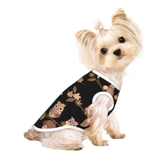 Hundebekleidung für kleine Hunde, atmungsaktiv, für Welpen, Kätzchen, Hunde, Katzen, Braun Hundebekleidung für kleine Hunde, atmungsaktiv, für Welpen, Kätzchen, Hunde, Katzen, Braun von JEJEA