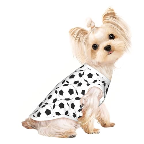 Hundebekleidung für kleine Hunde, atmungsaktiv, für Welpen, Kätzchen, Hunde, Katzen, Schwarz und Weiß Hundebekleidung für kleine Hunde, atmungsaktiv, für Welpen, Kätzchen, Hunde, Katzen, Schwarz und Weiß von JEJEA