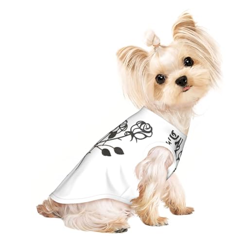 Hundebekleidung für kleine Hunde, aus Metall, Rosenmuster, atmungsaktiv, für Welpen, Kätzchen, Hunde und Katzen Hundebekleidung für kleine Hunde, aus Metall, Rosenmuster, atmungsaktiv, für Welpen, Kätzchen, Hunde und Katzen von JEJEA