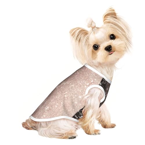 Hundebekleidung für kleine Hunde, marmorfarben, rotgoldfarben, atmungsaktiv, für Welpen, Kätzchen, Hunde und Katzen Hundebekleidung für kleine Hunde, marmorfarben, rotgoldfarben, atmungsaktiv, für Welpen, Kätzchen, Hunde und Katzen von JEJEA