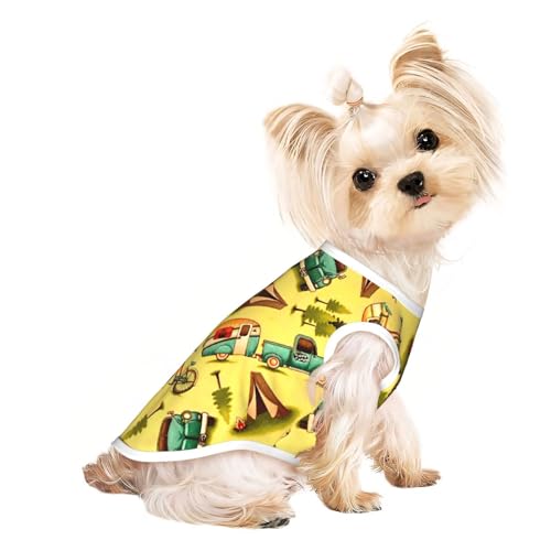 Hundebekleidung mit Auto- und Fahrradaufdruck, für kleine Hunde, atmungsaktiv, für Welpen, Kätzchen, Hunde und Katzen Hundebekleidung mit Auto- und Fahrradaufdruck, für kleine Hunde, atmungsaktiv, für Welpen, Kätzchen, Hunde und Katzen von JEJEA