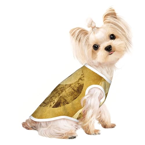 Hundebekleidung mit Yin-Yang-Symbol für kleine Hunde, atmungsaktiv, für Welpen, Kätzchen, Hunde und Katzen von JEJEA