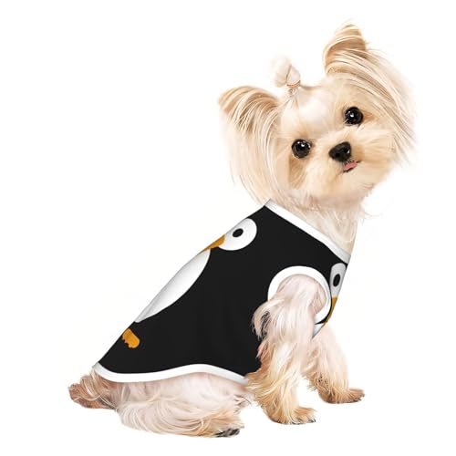 Hundebekleidung mit niedlichem Pinguin-Aufdruck, für kleine Hunde, atmungsaktiv, für Welpen, Kätzchen, Hunde und Katzen Hundebekleidung mit niedlichem Pinguin-Aufdruck, für kleine Hunde, atmungsaktiv, für Welpen, Kätzchen, Hunde und Katzen von JEJEA