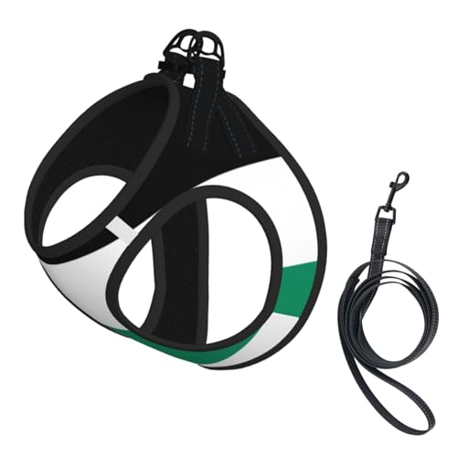 Hundegeschirr und Leine, Set mit Palästina-Flagge, reflektierend, verstellbar, Welpenweste für kleine, mittelgroße und große Hunde, Katzen Hundegeschirr und Leine, Set mit Palästina-Flagge, reflektierend, verstellbar, Welpenweste für kleine, mittelgroße und große Hunde, Katzen von JEJEA