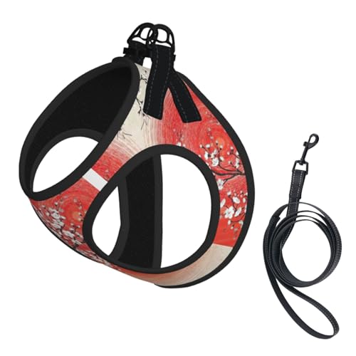 Hundegeschirr und Leine, reflektierend, verstellbar, für kleine, mittelgroße und große Hunde, Katzen Hundegeschirr und Leine, reflektierend, verstellbar, für kleine, mittelgroße und große Hunde, Katzen von JEJEA