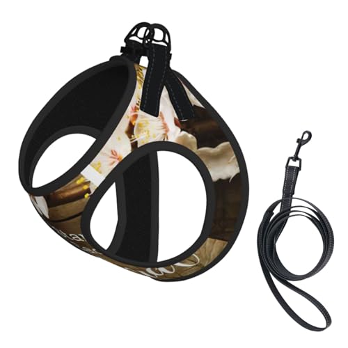 Hundegeschirr und Leine mit inspirierenden Zitaten, reflektierend, verstellbar, für kleine, mittelgroße und große Hunde, Katzen Hundegeschirr und Leine mit inspirierenden Zitaten, reflektierend, verstellbar, für kleine, mittelgroße und große Hunde, Katzen von JEJEA