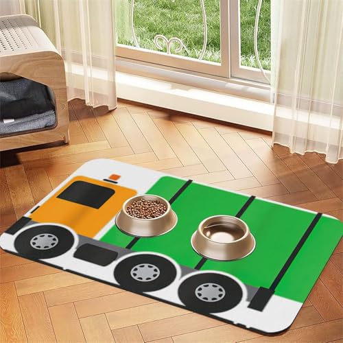 I Love Garbage Trucks bedruckte PU-Leder-Futtermatte für Hunde und Katzen, Haustierfuttermatte, saugfähig, rutschfeste Gummiunterseite I Love Garbage Trucks bedruckte PU-Leder-Futtermatte für Hunde und Katzen, Haustierfuttermatte, saugfähig, rutschfeste Gummiunterseite von JEJEA