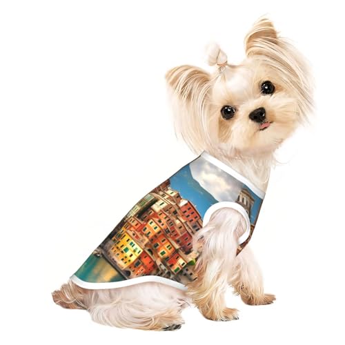 Schöne Hundebekleidung für kleine Hunde, mit Italien-Aufdruck, atmungsaktiv, für Welpen, Kätzchen, Hunde und Katzen Schöne Hundebekleidung für kleine Hunde, mit Italien-Aufdruck, atmungsaktiv, für Welpen, Kätzchen, Hunde und Katzen von JEJEA