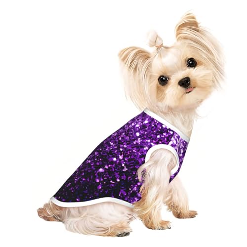 Schöne lila Hundebekleidung für kleine Hunde, atmungsaktiv, für Welpen, Kätzchen, Hunde und Katzen Schöne lila Hundebekleidung für kleine Hunde, atmungsaktiv, für Welpen, Kätzchen, Hunde und Katzen von JEJEA