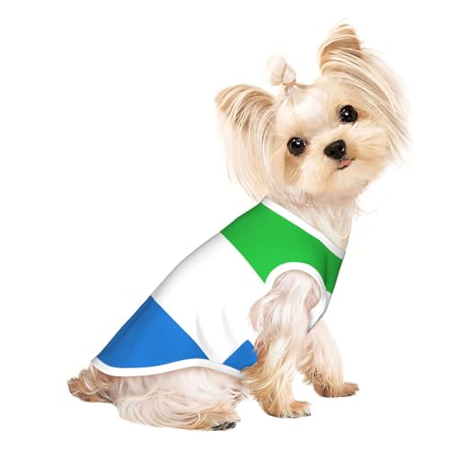 Sierra Leone Hundebekleidung für kleine Hunde, atmungsaktiv, für Welpen, Kätzchen, Hunde, Katzen Sierra Leone Hundebekleidung für kleine Hunde, atmungsaktiv, für Welpen, Kätzchen, Hunde, Katzen von JEJEA