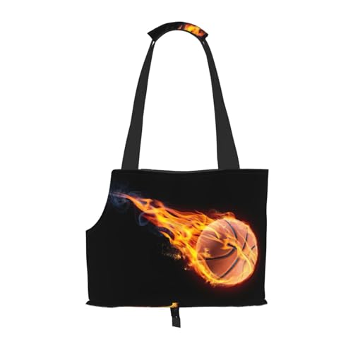 Tragetasche für kleine Hunde und Katzen und Kaninchen, Motiv: Basketball On Fire Tragetasche für kleine Hunde und Katzen und Kaninchen, Motiv: Basketball On Fire von JEJEA