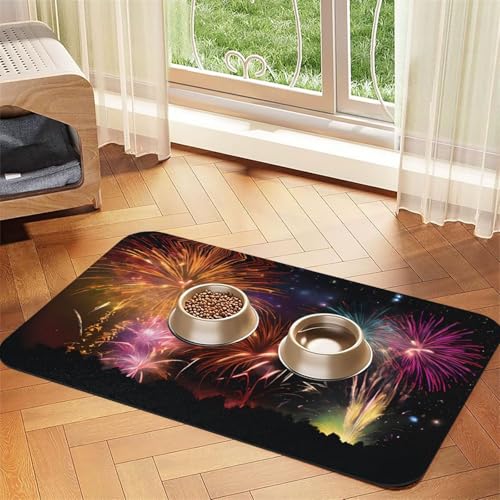 Explosion Feuerwerk 3D-Druck Haustier saugfähige Leder-Tischdecke perfekt für Hunde, Katzen und andere Haustiere Explosion Feuerwerk 3D-Druck Haustier saugfähige Leder-Tischdecke perfekt für Hunde, Katzen und andere Haustiere von JEKYDOSD