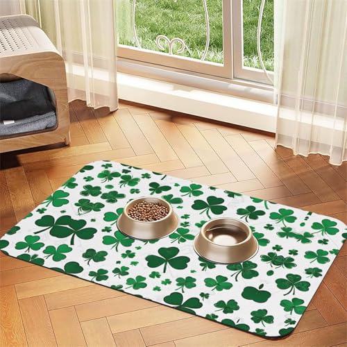 Happy St. Patrick's Day bedruckte Haustier-Tischdecke, saugfähig, perfekt für Hunde, Katzen und andere Haustiere Happy St. Patrick's Day bedruckte Haustier-Tischdecke, saugfähig, perfekt für Hunde, Katzen und andere Haustiere von JEKYDOSD