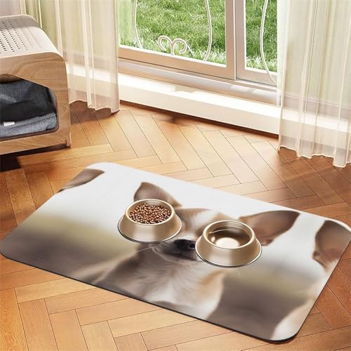 JEKYDOSD Lustiger Chihuahua-Druck, saugfähige Leder-Tischdecke, perfekt für Hunde, Katzen und andere Haustiere JEKYDOSD Lustiger Chihuahua-Druck, saugfähige Leder-Tischdecke, perfekt für Hunde, Katzen und andere Haustiere von JEKYDOSD