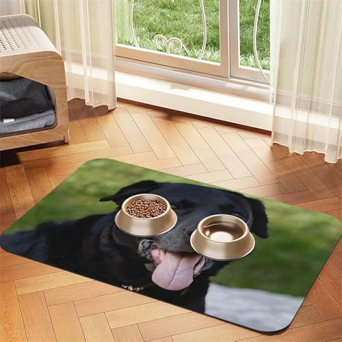 Rottweiler Tischdecke mit Tapetendruck, saugfähig, Leder, perfekt für Hunde, Katzen und andere Haustiere von JEKYDOSD