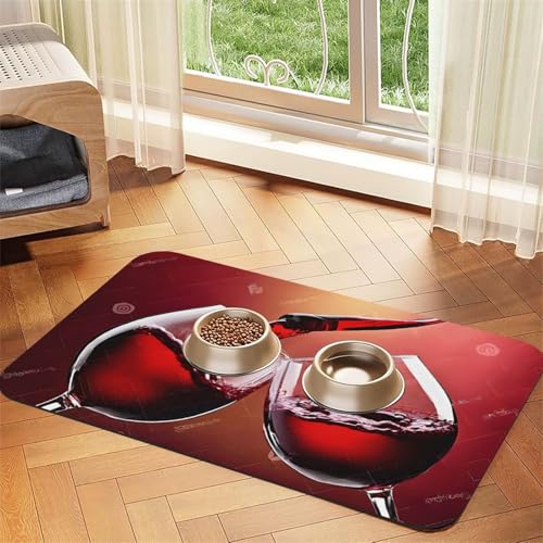 Rotweinglas Cheers Print Haustier saugfähige Leder-Tischdecke perfekt für Hunde, Katzen und andere Haustiere Rotweinglas Cheers Print Haustier saugfähige Leder-Tischdecke perfekt für Hunde, Katzen und andere Haustiere von JEKYDOSD
