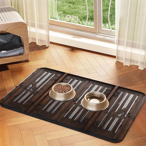 Rustikale Holztür-Druck, saugfähige Leder-Tischdecke, perfekt für Hunde, Katzen und andere Haustiere Rustikale Holztür-Druck, saugfähige Leder-Tischdecke, perfekt für Hunde, Katzen und andere Haustiere von JEKYDOSD